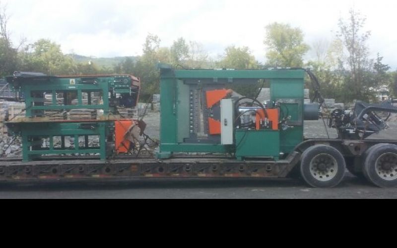 242 Ton Menhir with conveyors & manipulator, going to Better Stone in CT. 242 Ton Menhir with conveyors & manipulator, going to Better Stone in CT.